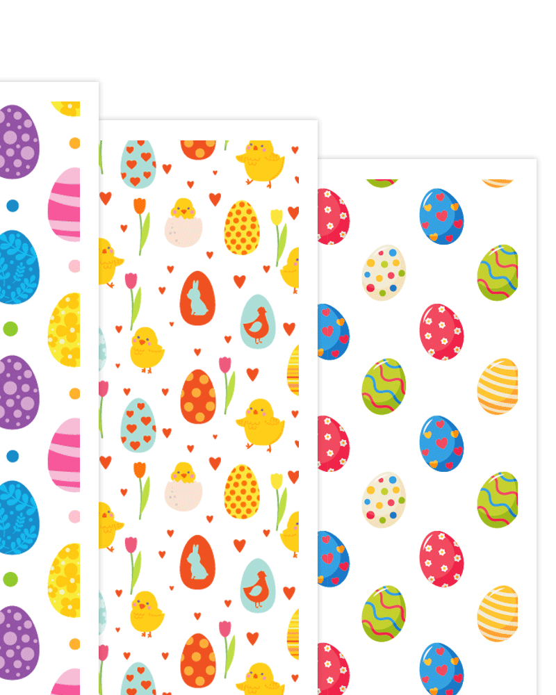 Puocaon Easter Clay Transfer Paper - 20 Pcs Easter Eggs Polymer Clay Transfer Paper for Clay Earrings Making, Colorful Print Polymer Clay Transfer Sheets for Earrings Jewelry Making