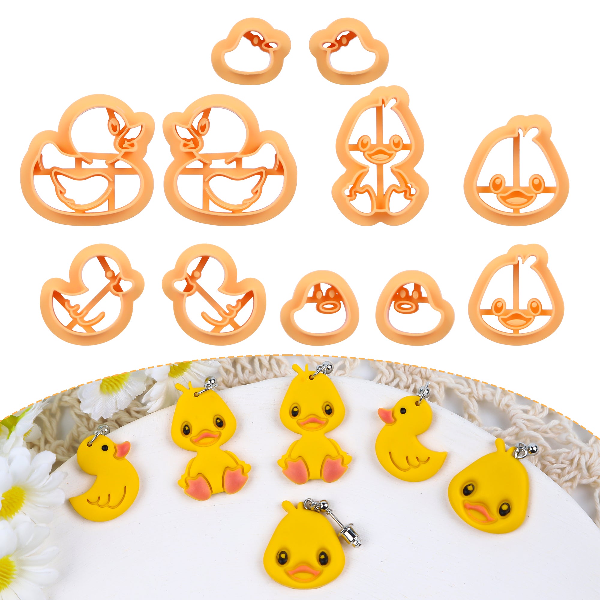 Puocaon Duck Polymer Clay Cutters 11 Pcs