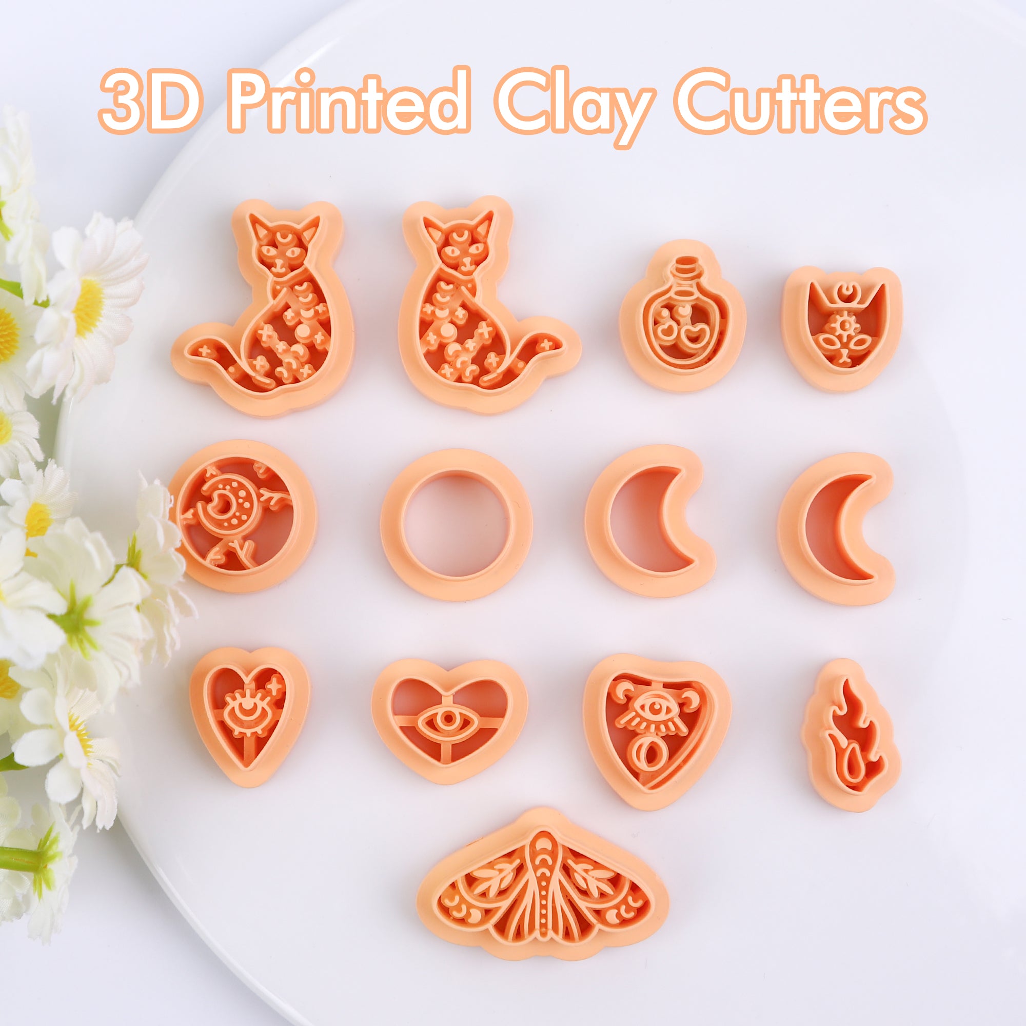 Puocaon Mystic Boho Clay Cutters 13 Pcs