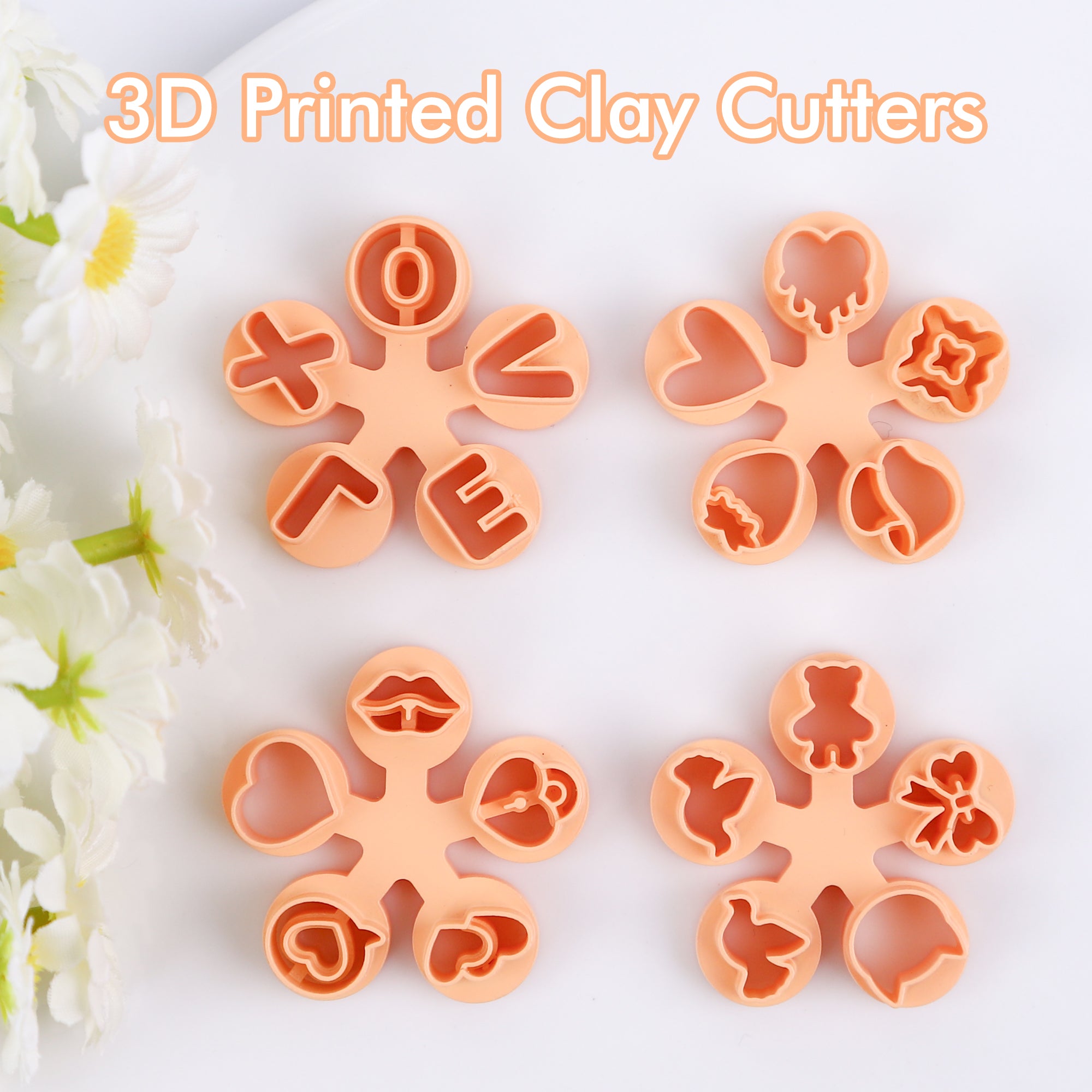 Puocaon Valentines Mini Clay Cutters