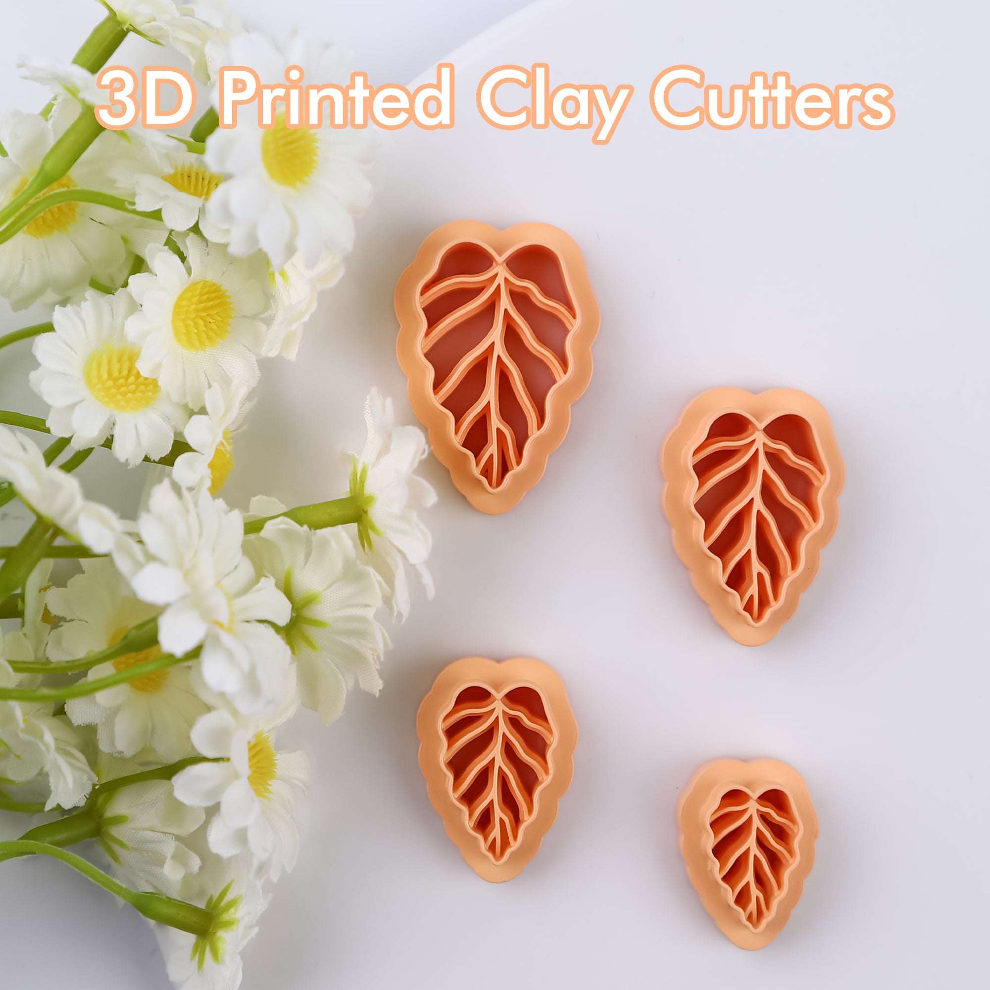 Puocaon Alocasia Polymer Clay Cutters 4 Pcs