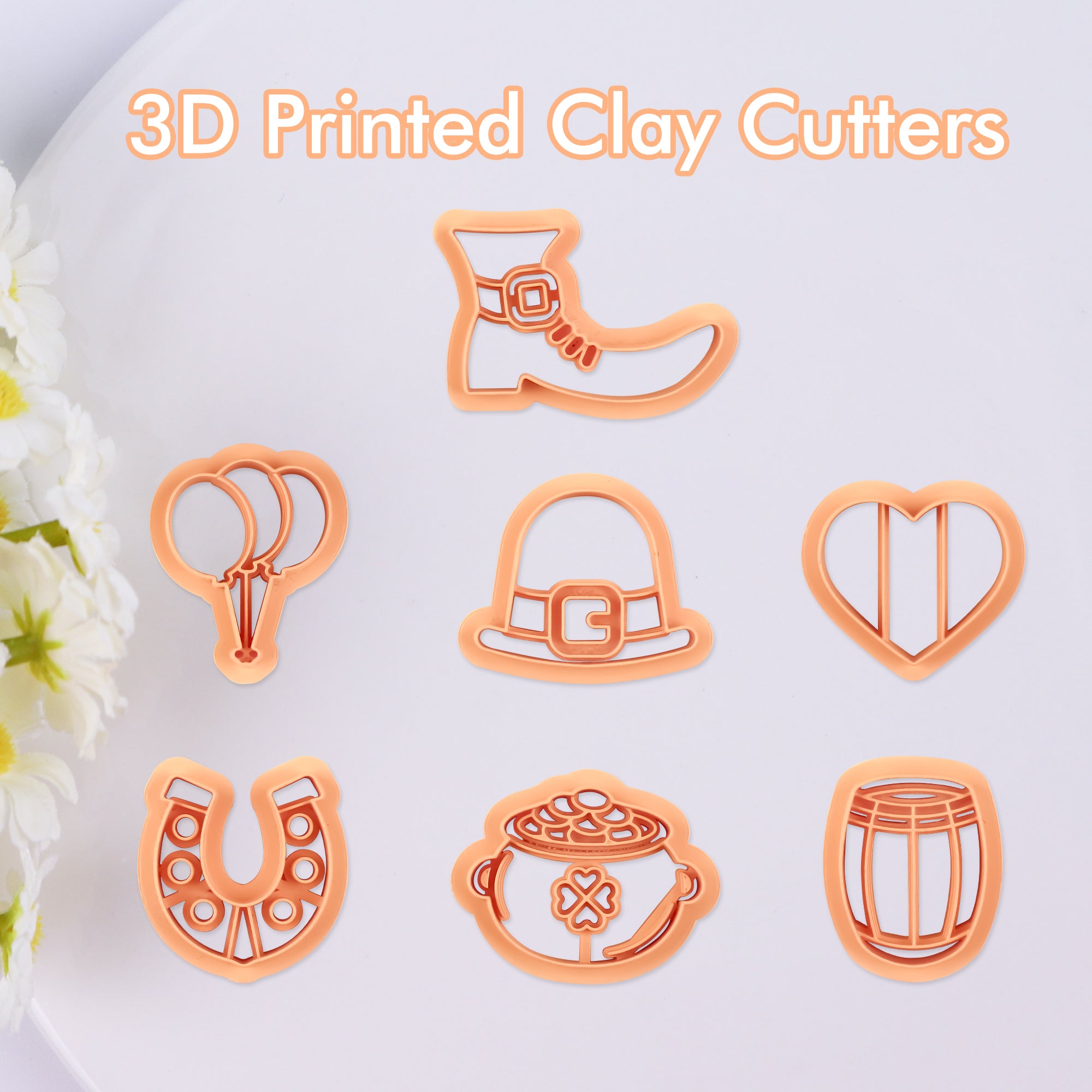 Puocaon St Patrick Clay Cutters 7 Pcs