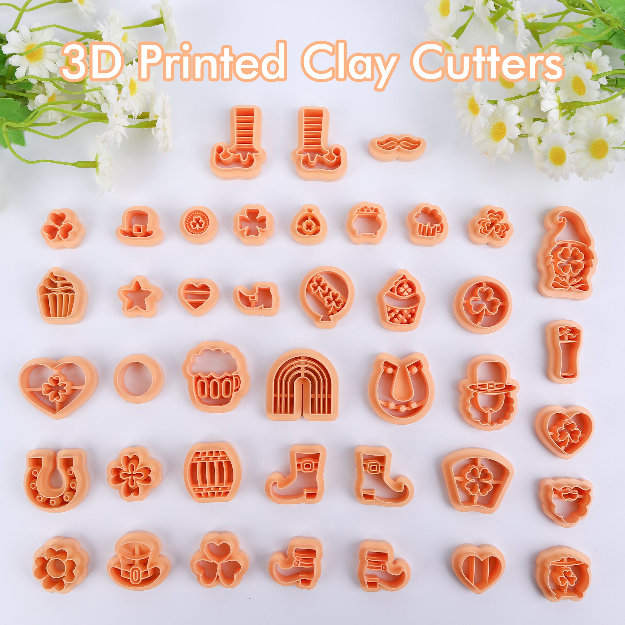 Puocaon St Patrick's Clay Cutters 41 Pcs