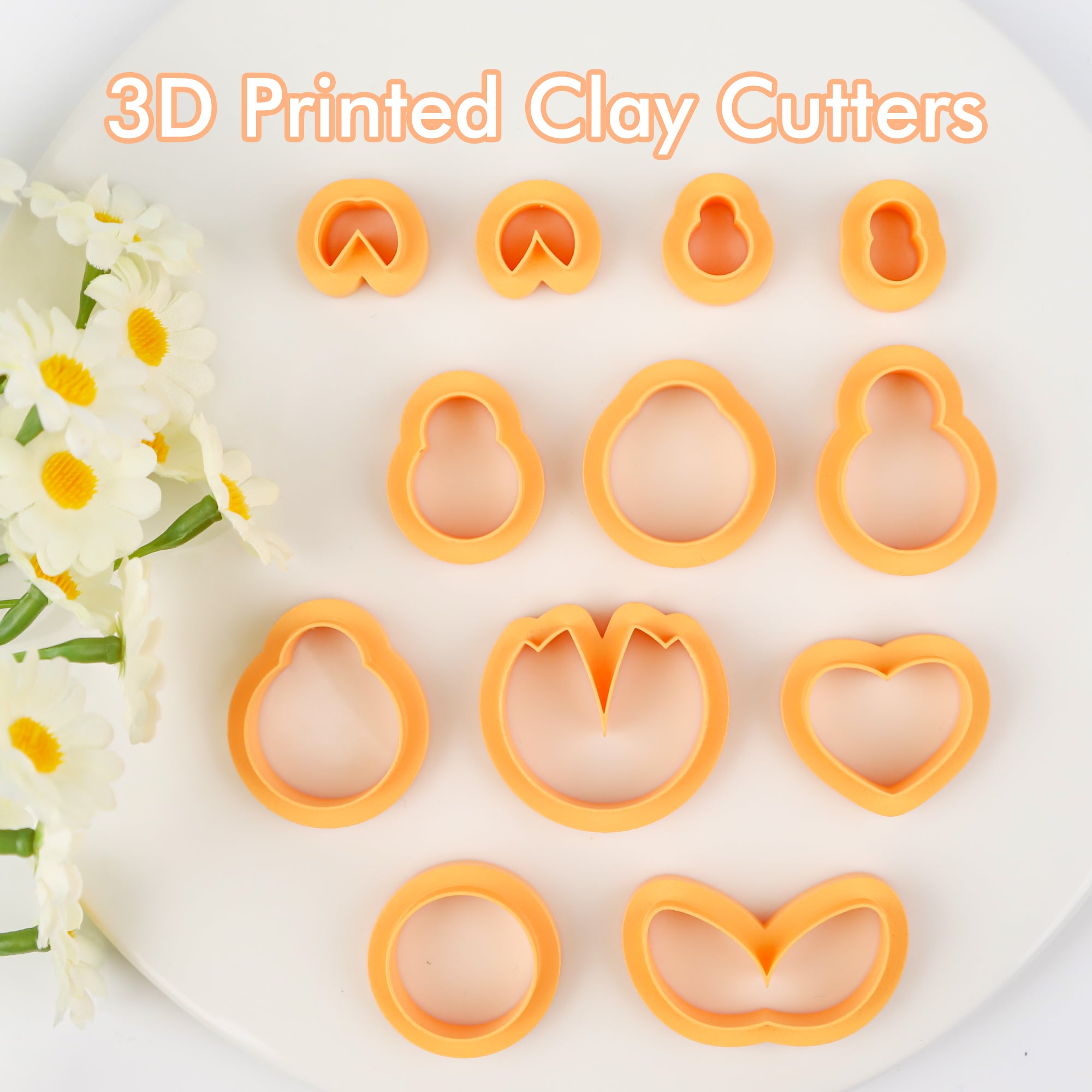 Puocaon Cute Ladybug Clay Cutters 18 Pcs