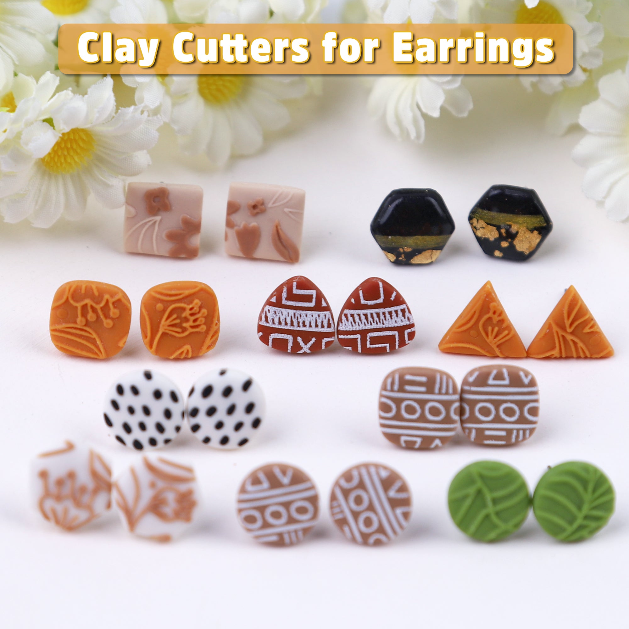 Puocaon Mini Polymer Clay Cutters Poker Spade Clay Cutters 19 Pcs