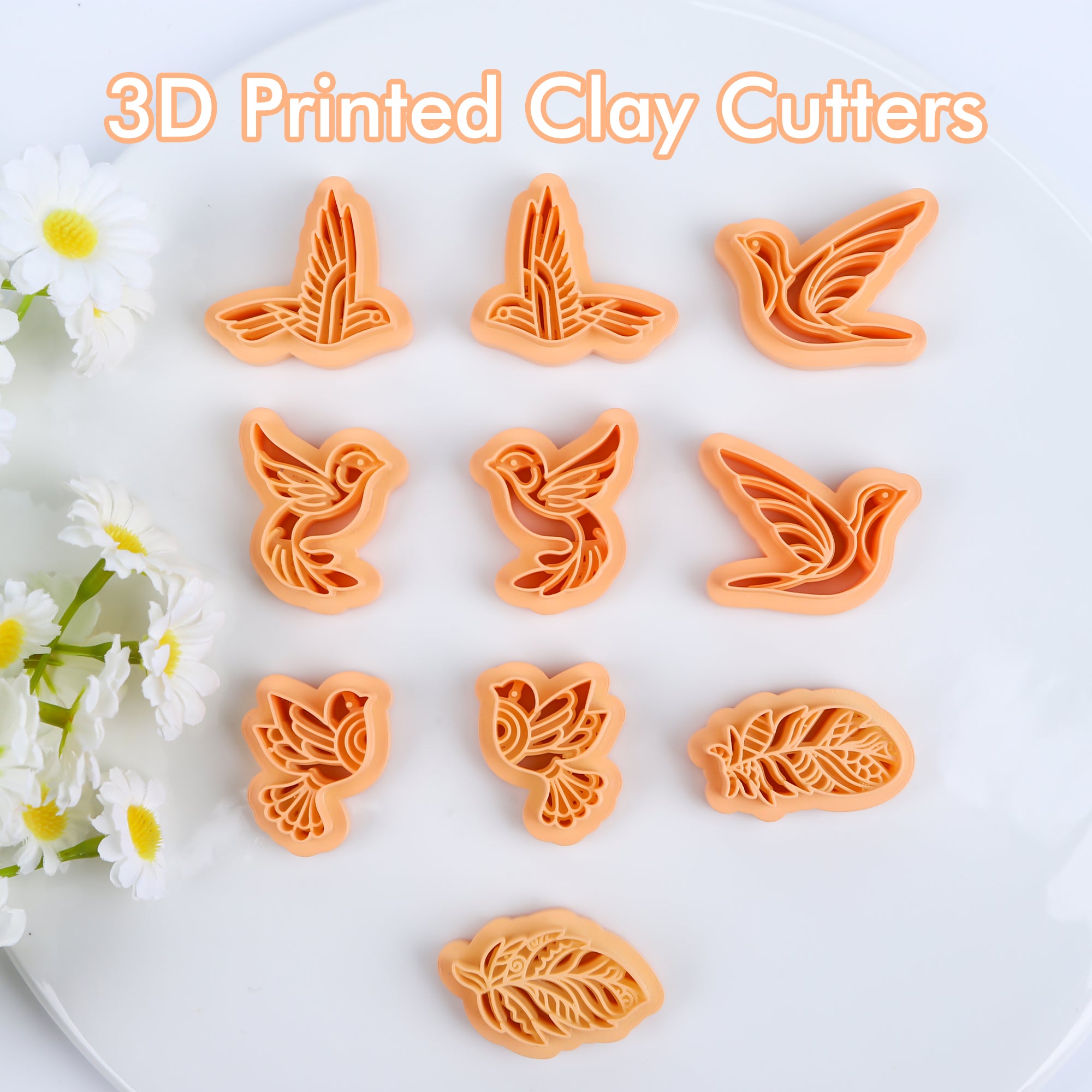 Puocaon Hummingbird Polymer Clay Cutters 10 Pcs