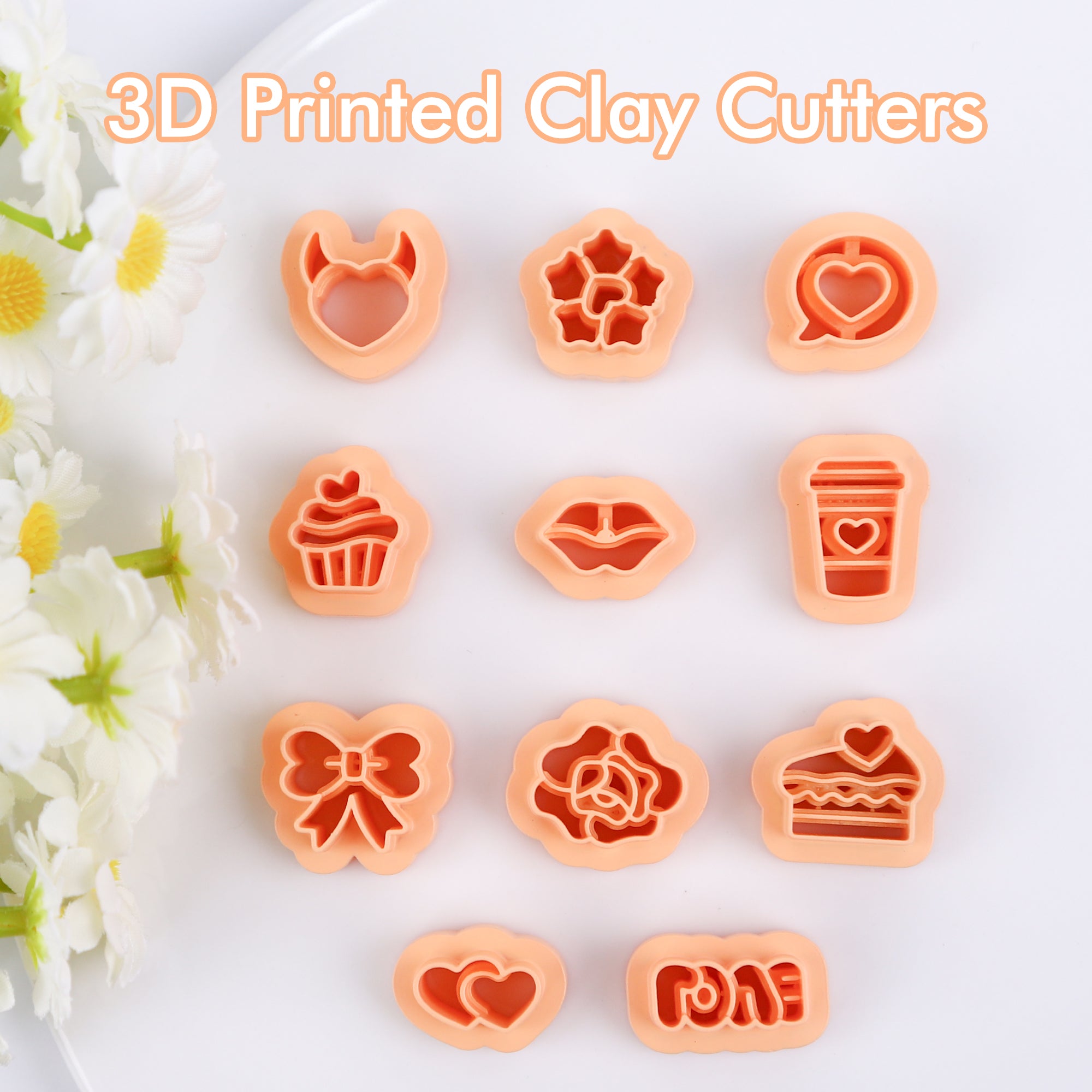 Puocaon Valentines Polymer Clay Cutters 11 Pcs