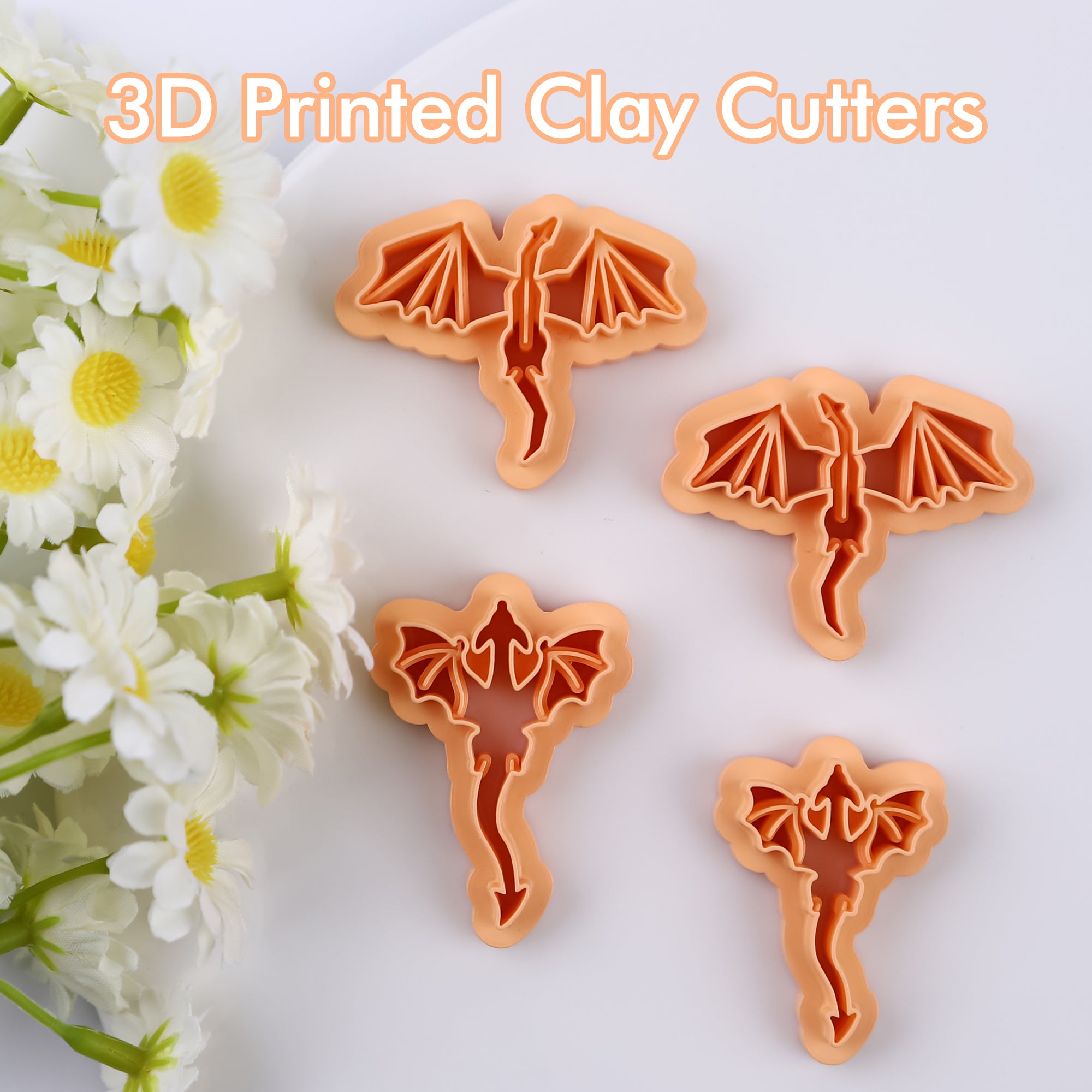 Puocaon Dragon Polymer Clay Cutters - 4 Pcs