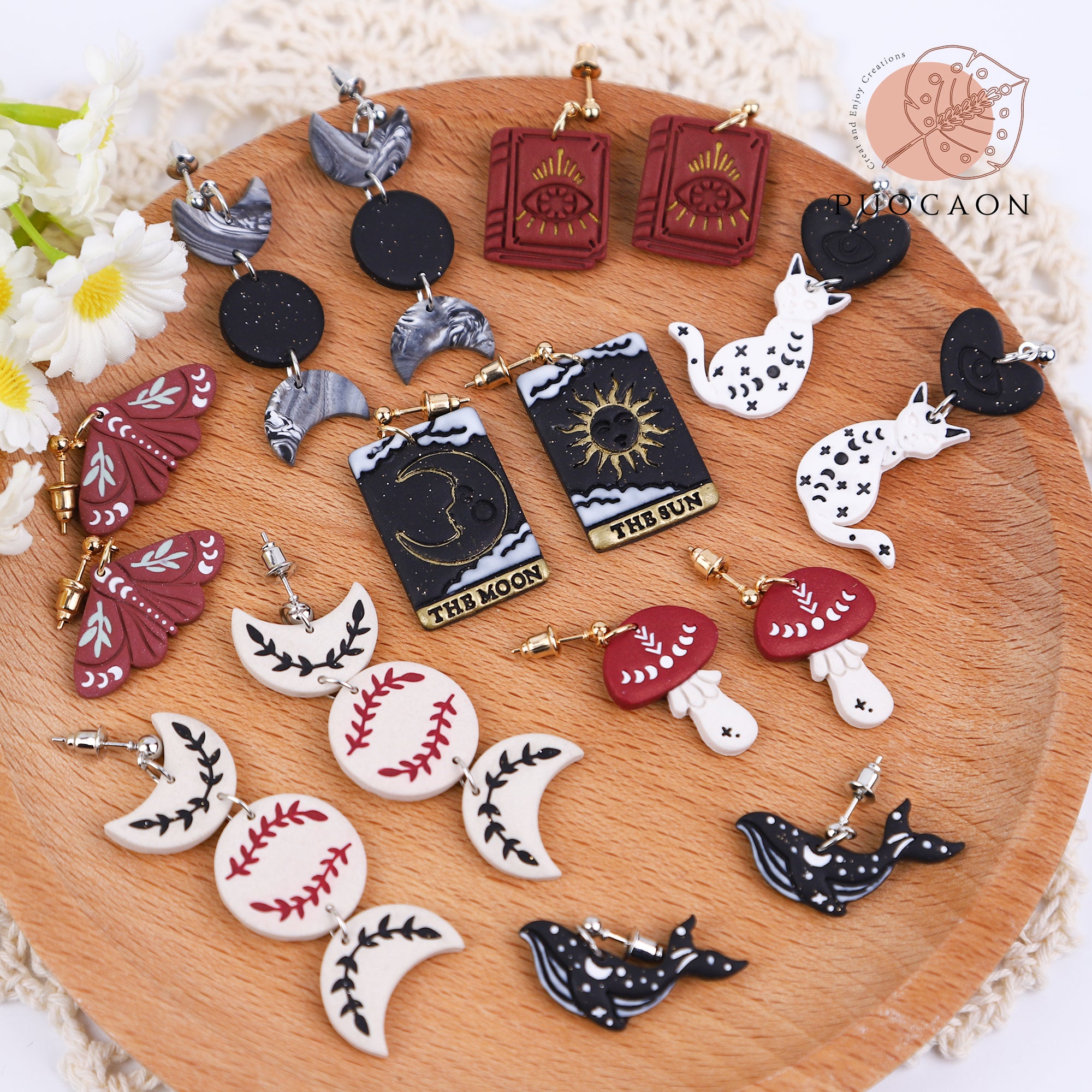 Puocaon Boho Polymer Clay Cutters 20 Pcs