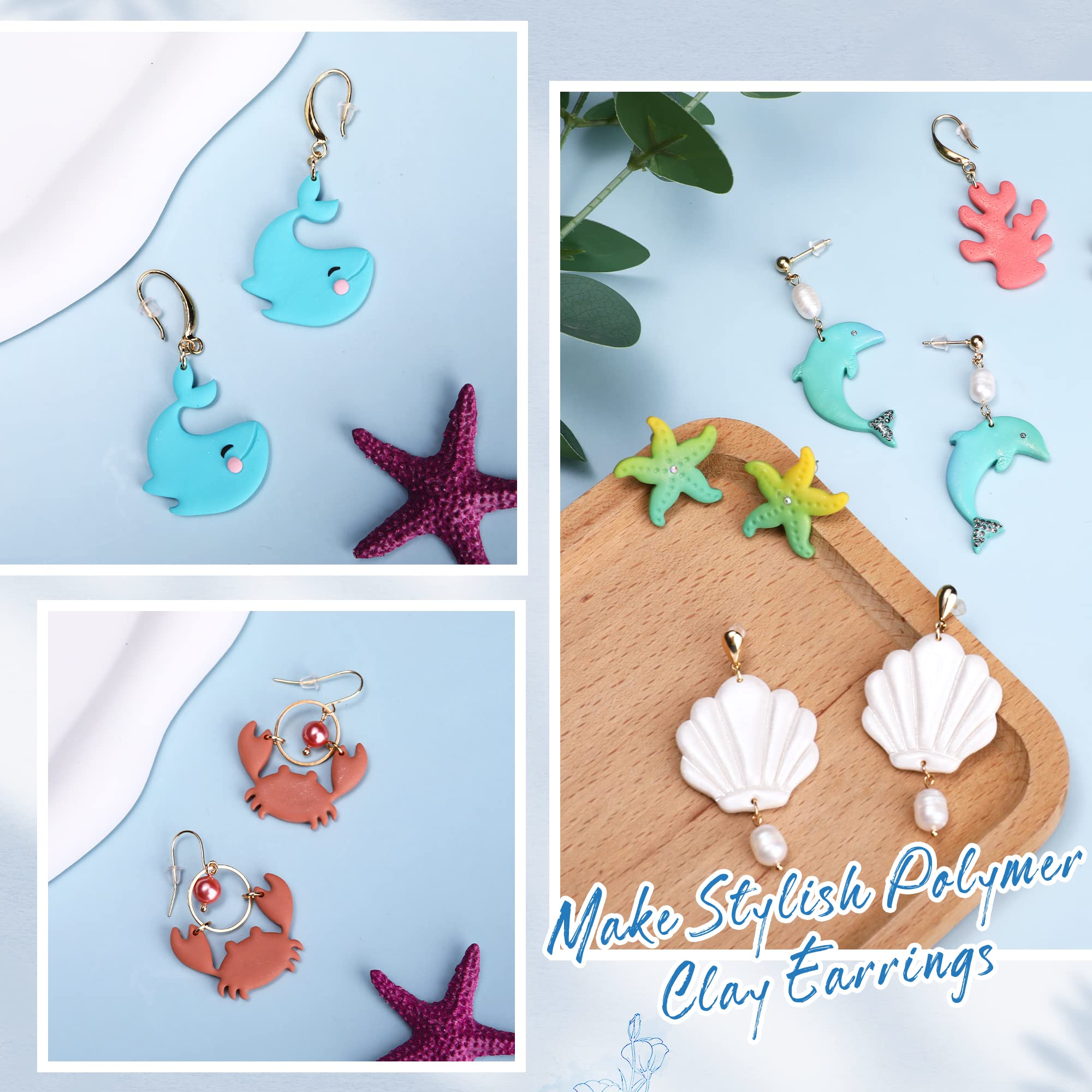 Puocaon Polymer Clay Cutters Ocean Life 9 Shapes