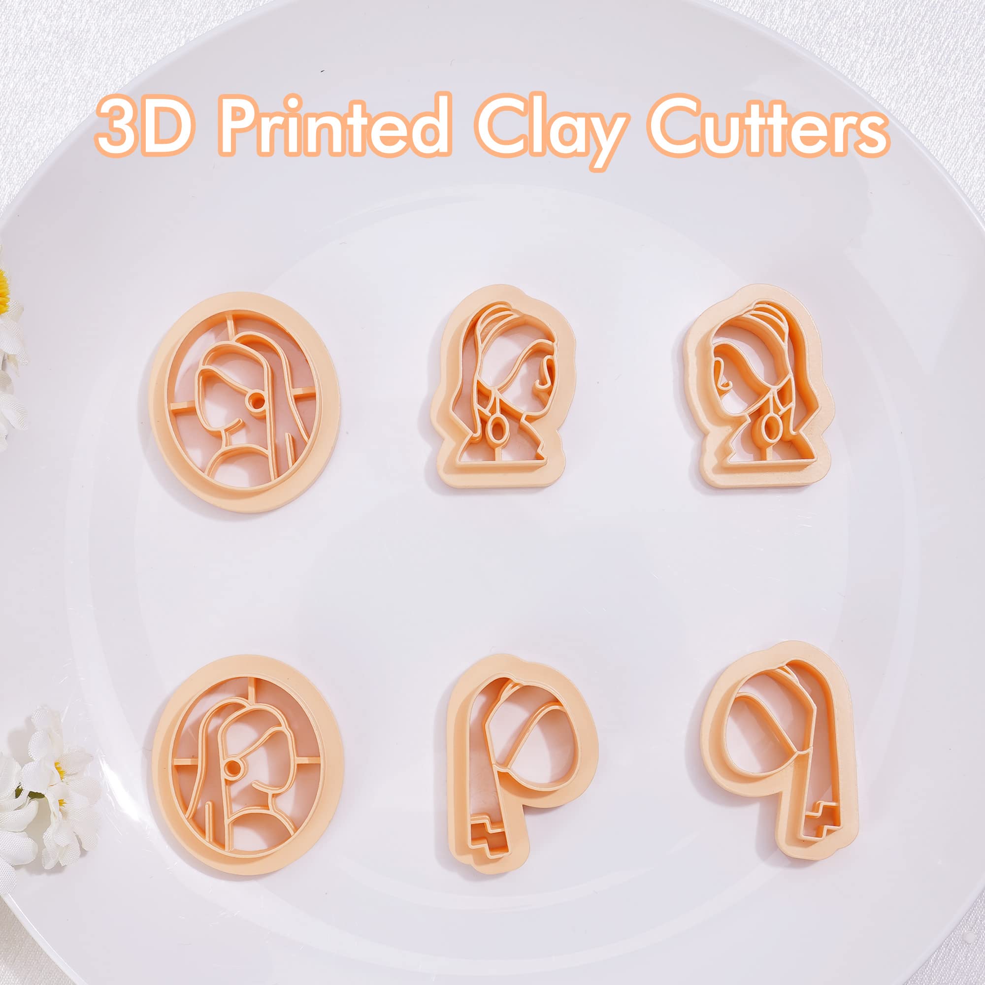 Puocaon Cute Cat Clay Cutters 10 Pcs