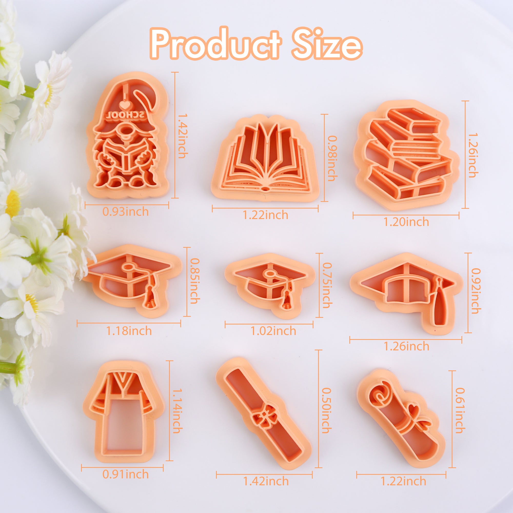 Puocaon School Polymer Clay Cutters 9 Pcs