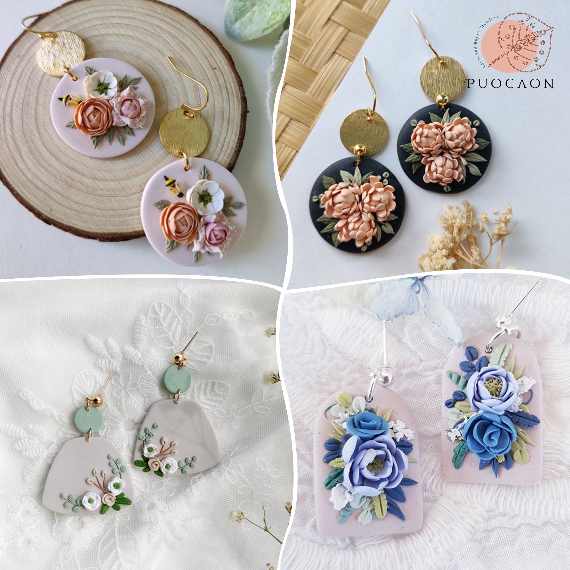 Petal Polymer Clay Cutters 8 Pcs