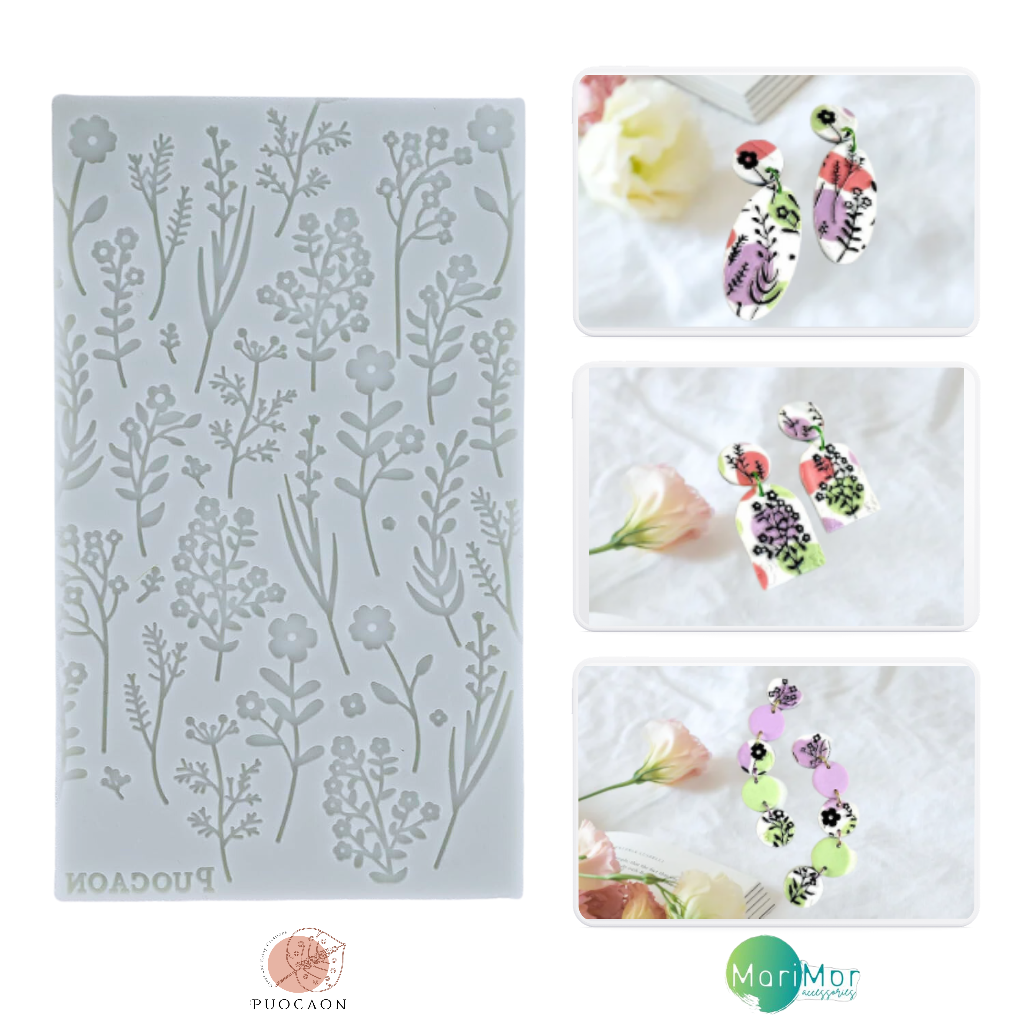 Puocaon Floral Texture Sheets Mat