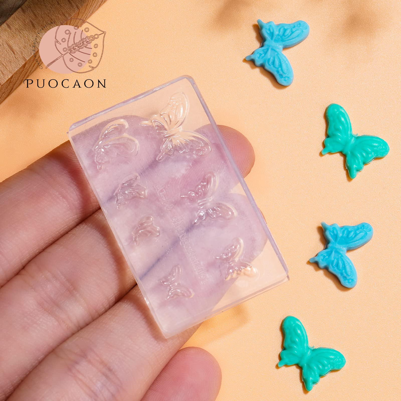 Puocaon Butterfly Shapes Polymer Clay Molds