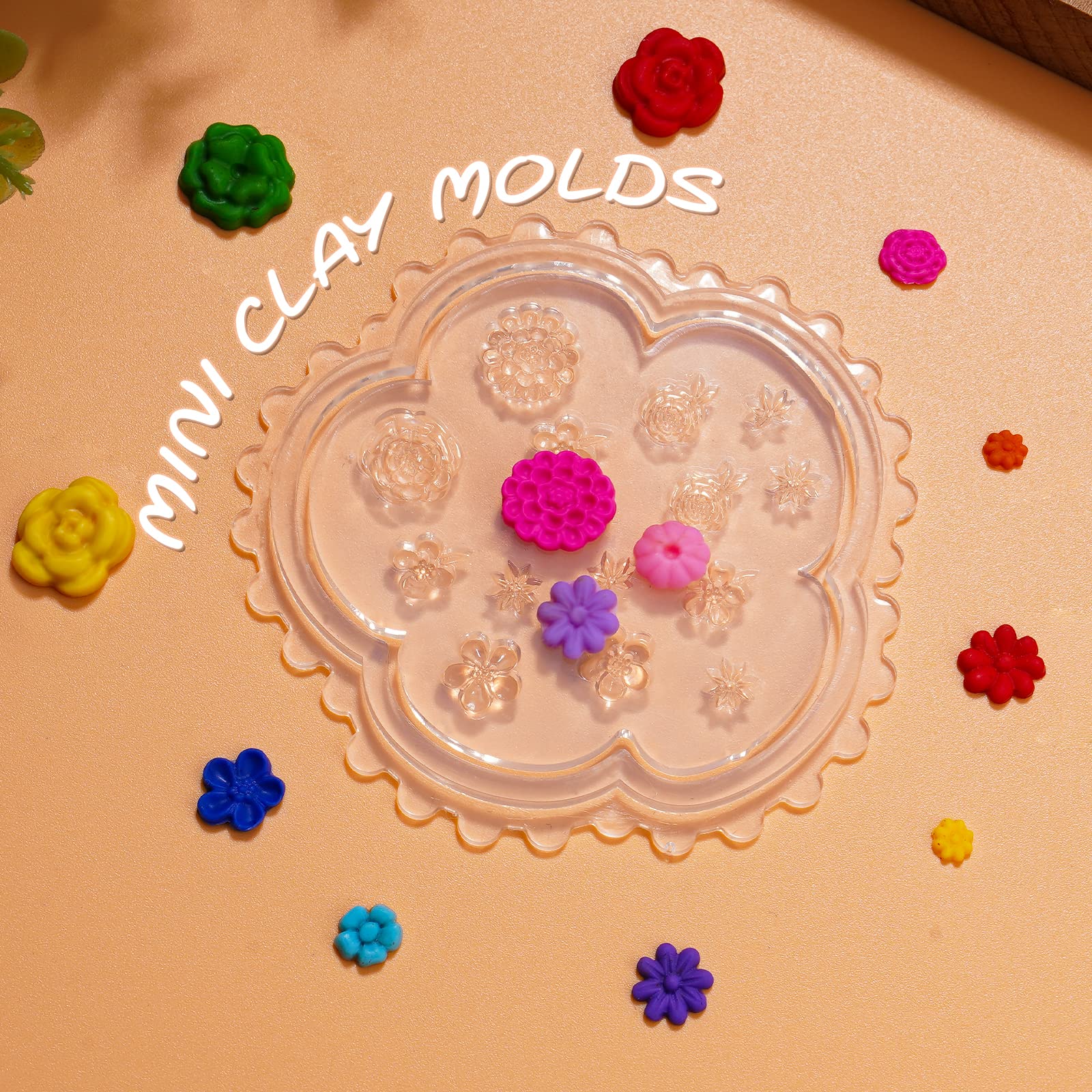 Puocaon Polymer Clay Molds for Earrings Making 4 Pcs