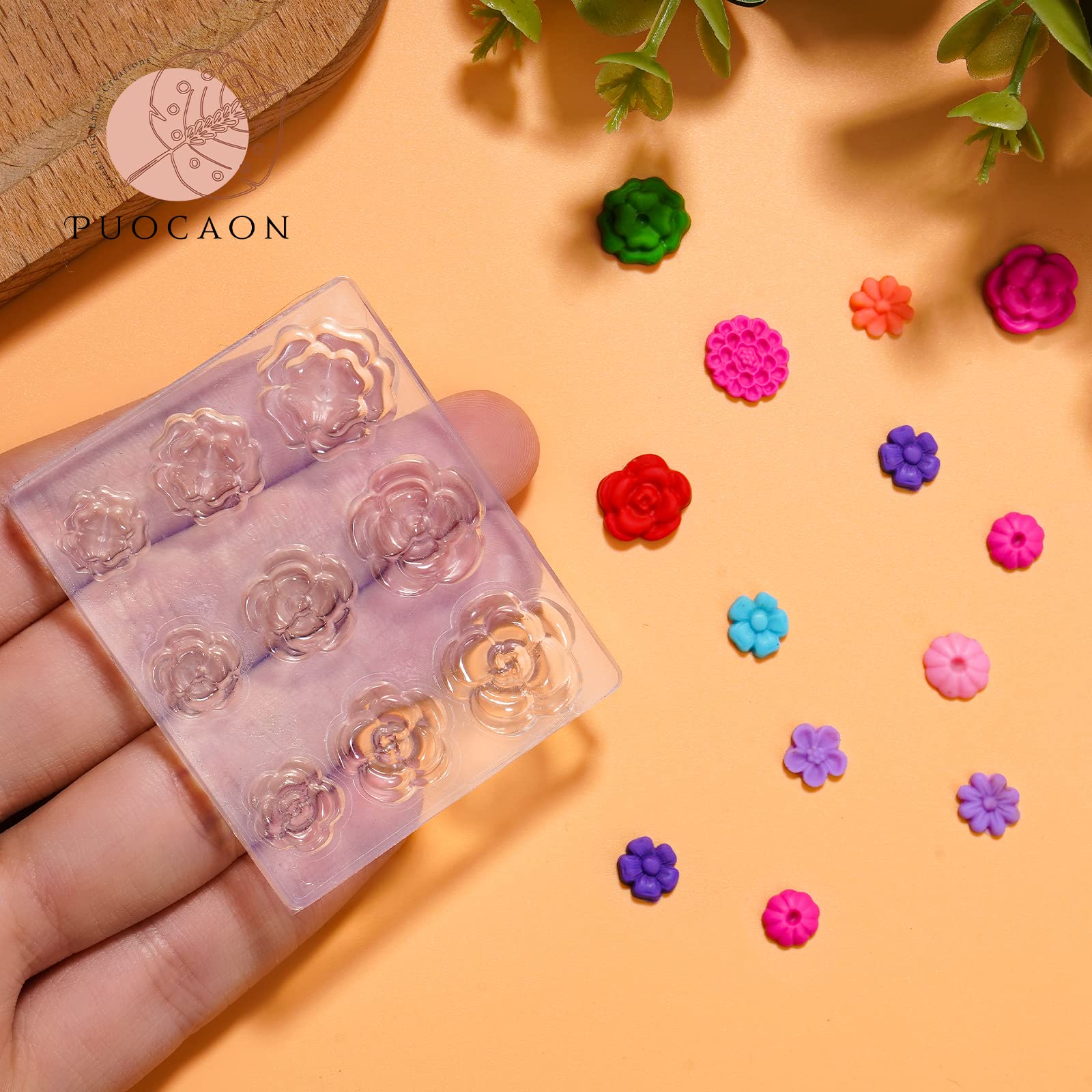 Puocaon Polymer Clay Molds for Earrings Making 4 Pcs