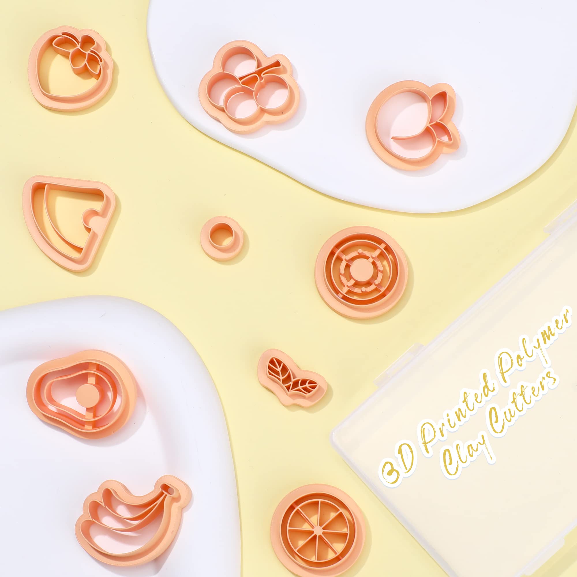 Puocaon Fruit Polymer Clay Cutters 10 Shapes