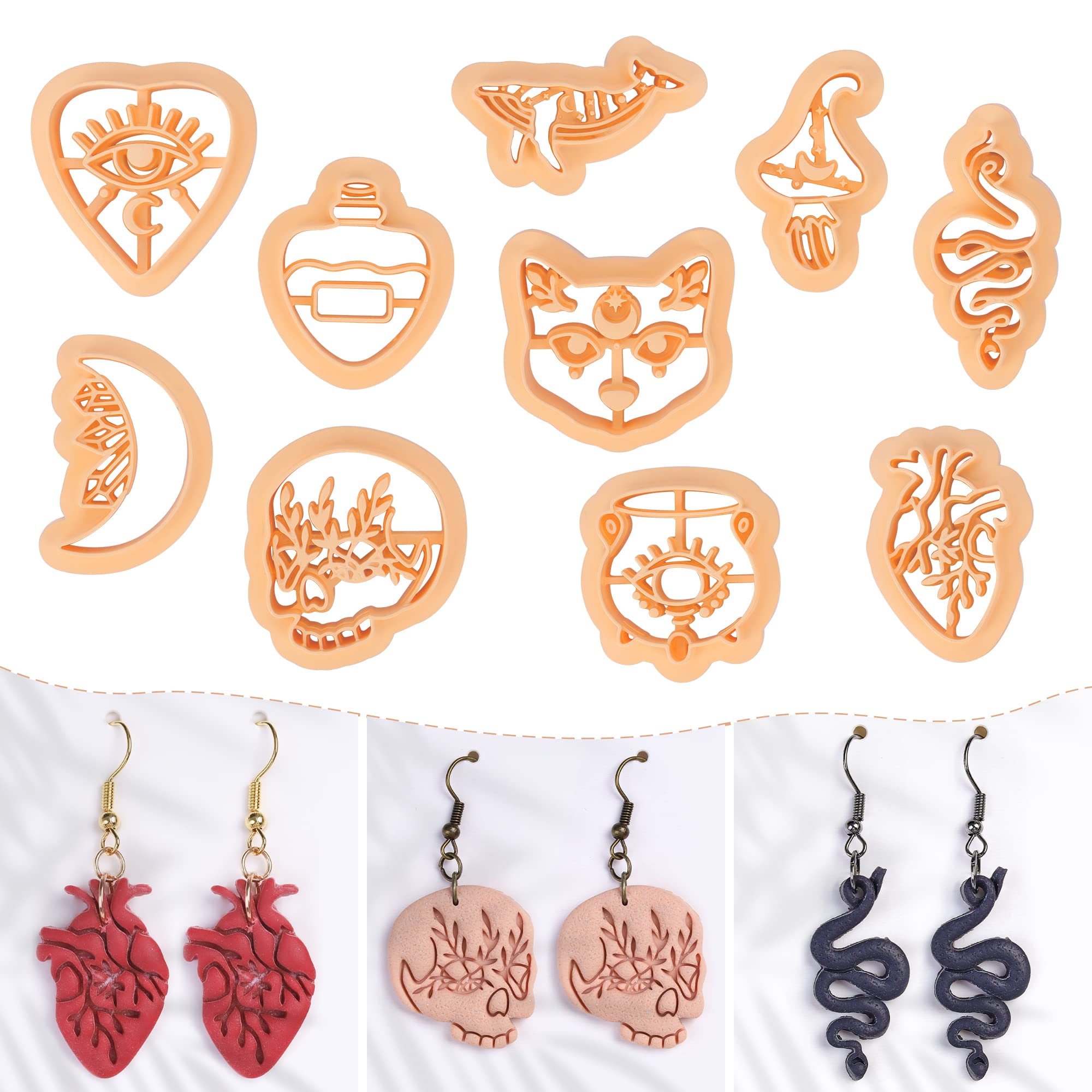 POLYMER CLAY EARRING CUTTERS COLLECTION X28 DESIGNS