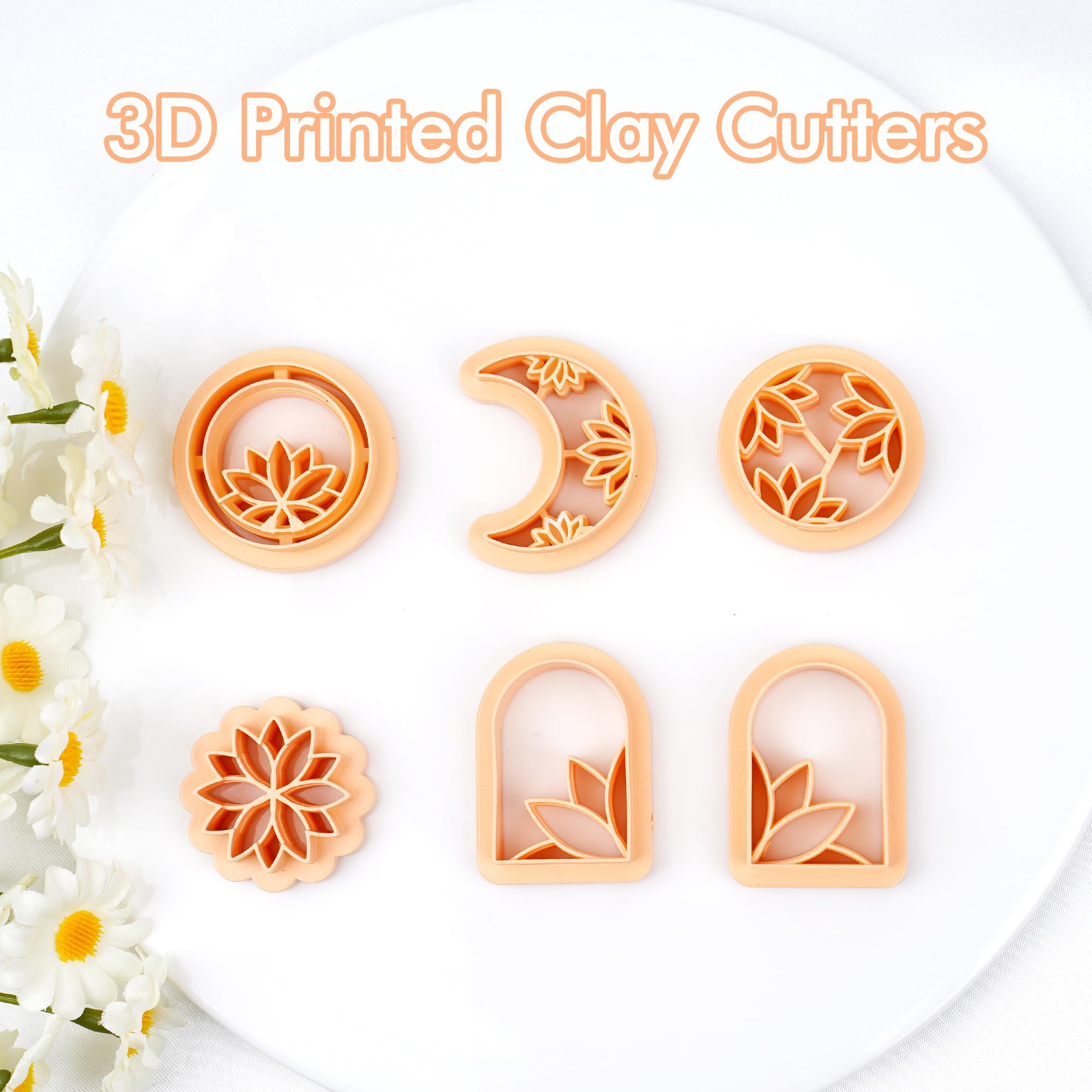 EYE Shapes Set of 7 Pieces - 3D Printed Cutters For Polymer Clay