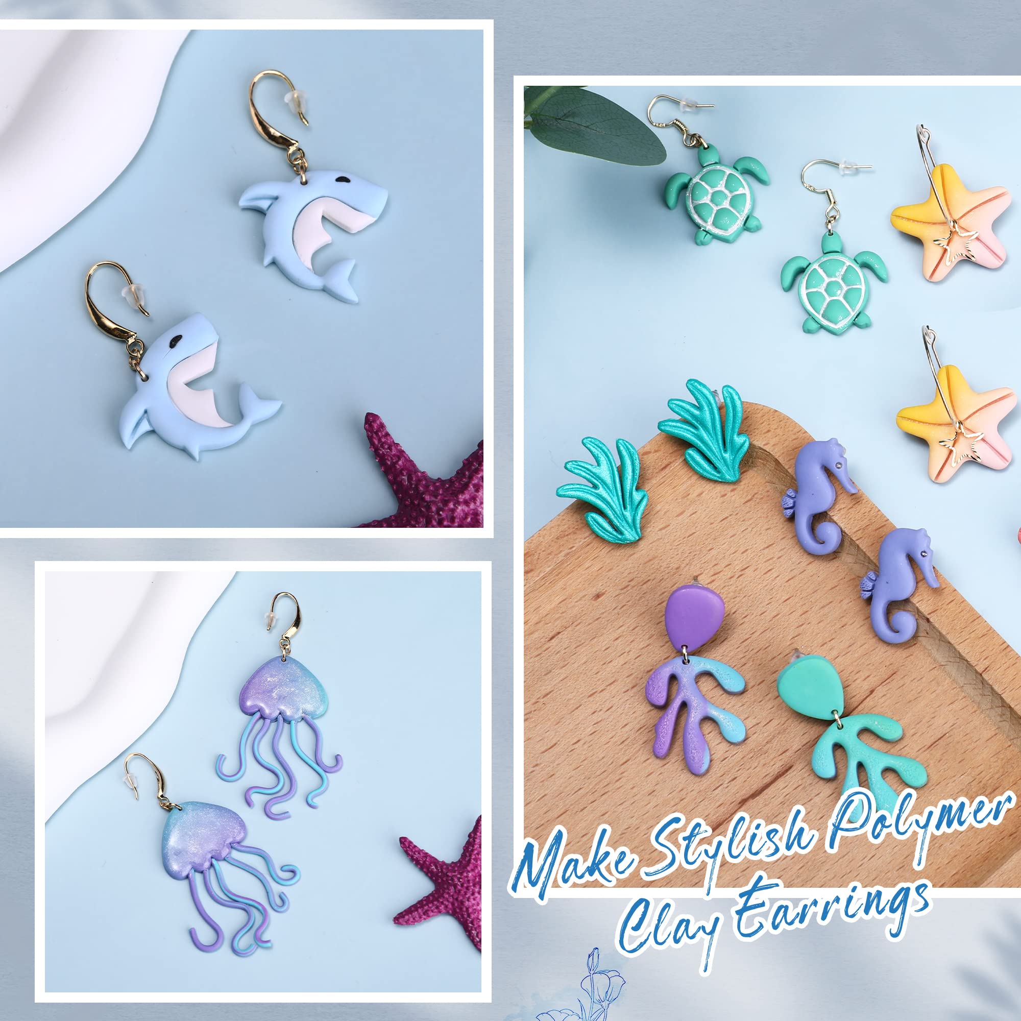 Puocaon Sea Stud Polymer Clay Cutters 9 Shapes