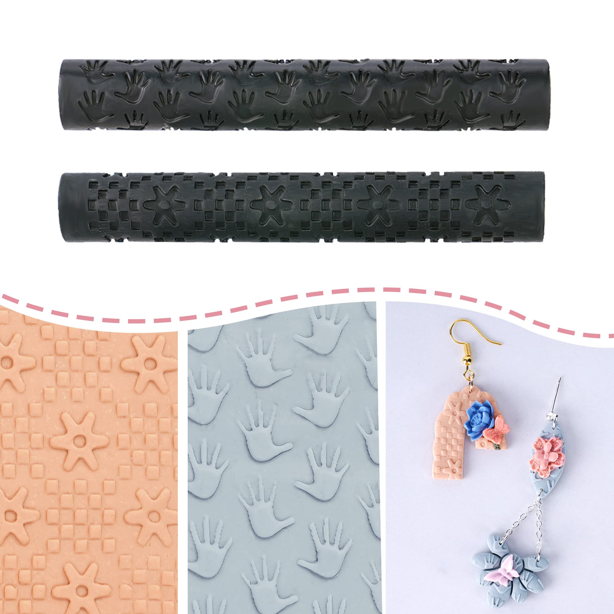 Textured Clay Rollers Class Pack 2 1/2 : Class Packs