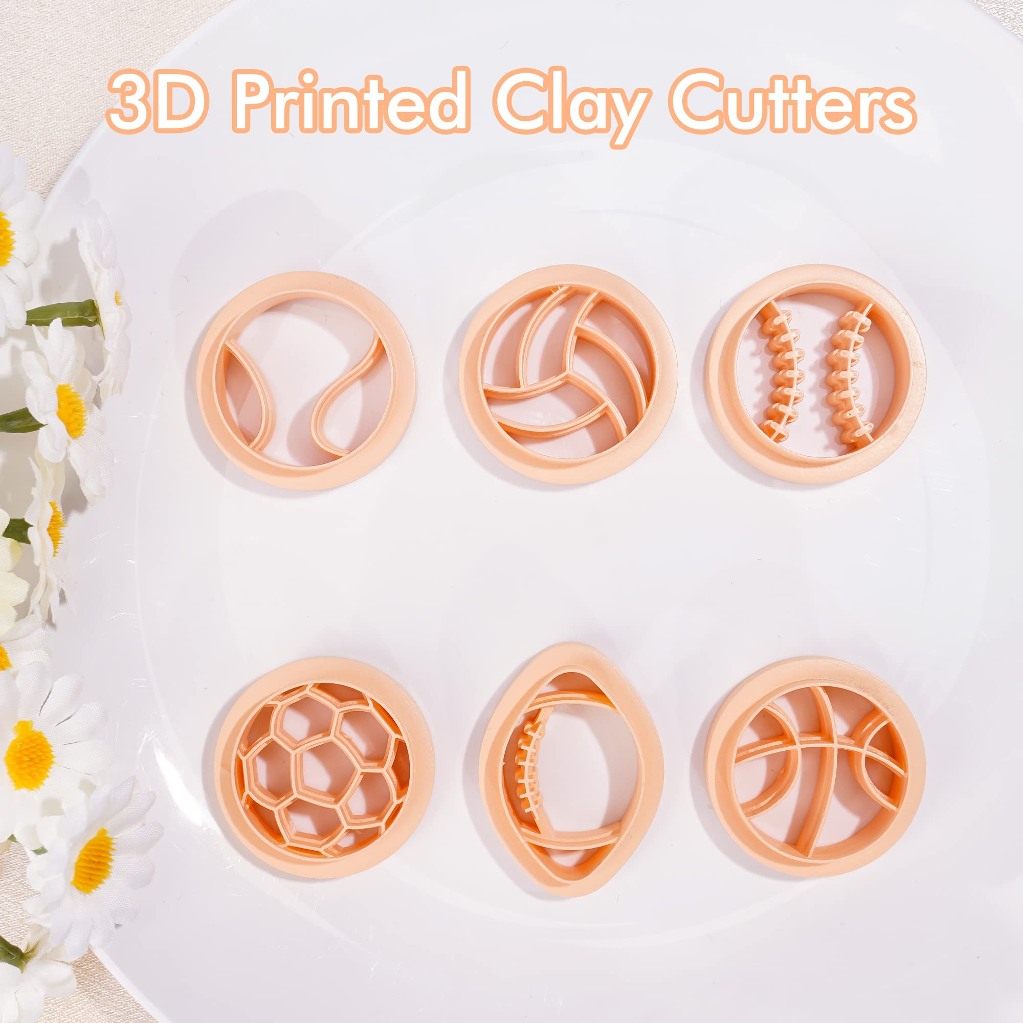 5pcs/set Simple Geometric Shape Polymer Clay Cutters DIY Teardrop