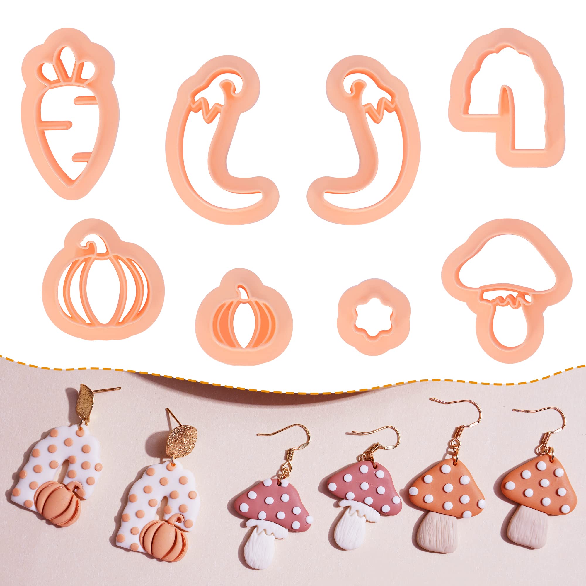 Puocaon Ocean Life Clay Cutters - 9 Shapes Polymer Clay Cutters