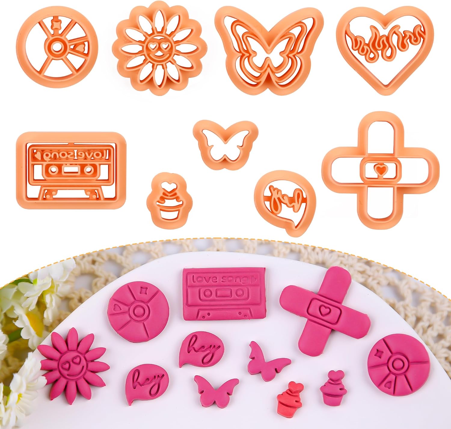 CLAY CUTTERS Moroccan Valentines Cutter// PLA Filament, Valentines